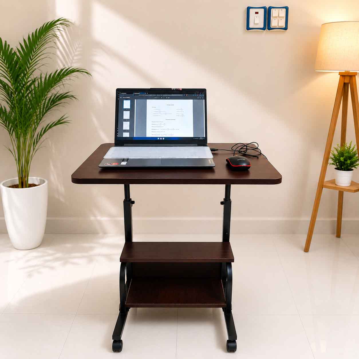 Double layer adjustable table (Meroon)